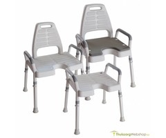 Chaise de douche avec accoudoirs - Premium