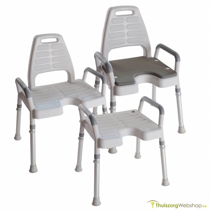 Douchestoel met armsteunen - Premium Nielsen Line - Verschillende modellen verkrijgbaar