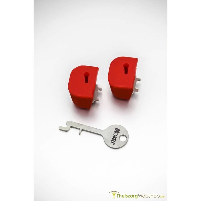 Key lock for suction cup