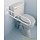 Foldable toilet grab bar without support foot