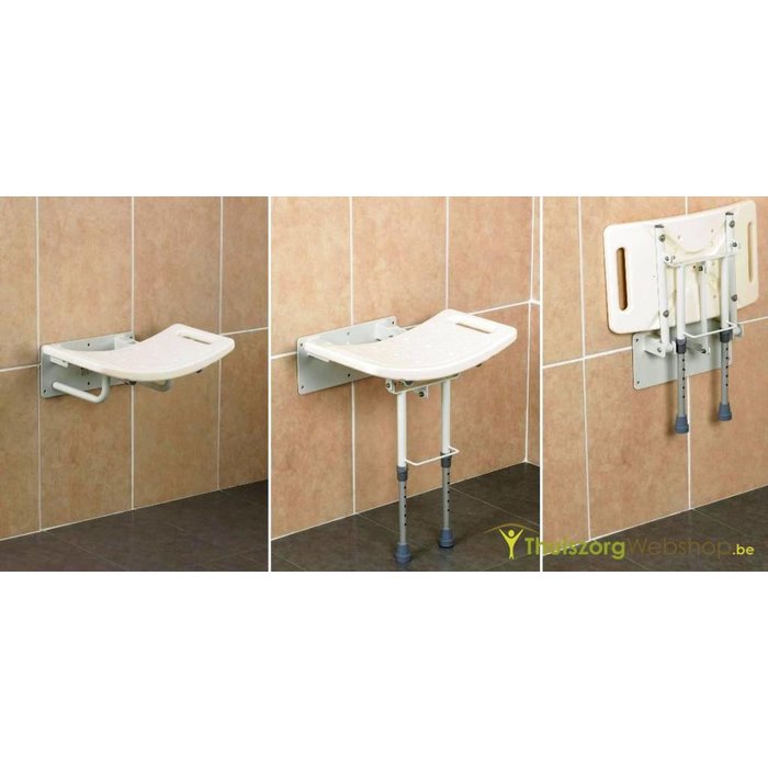 Days shower seat for wall mounting (with or without support foot)