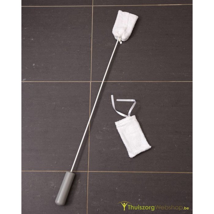 Toe washer on handle incl. 2 wipes