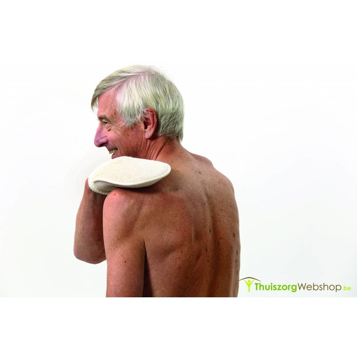 Towel with handles and matching washcloth