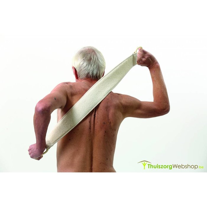 Towel with handles and matching washcloth