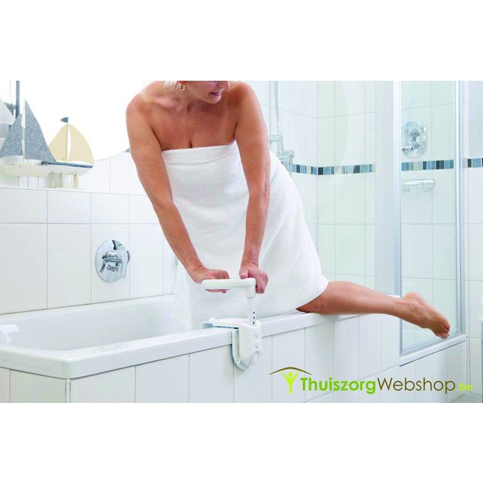Hugo multifunctional and adjustable handle for the bath rim