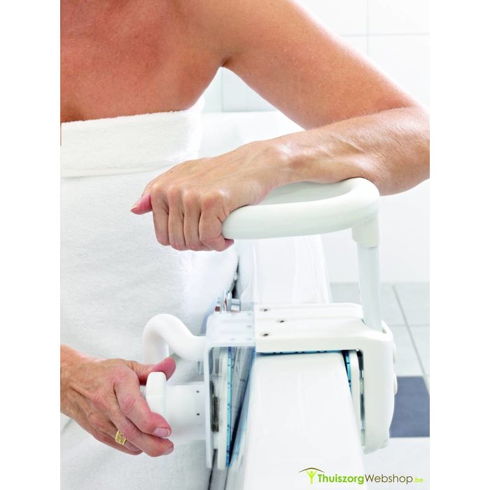 Hugo multifunctional and adjustable handle for the bath rim
