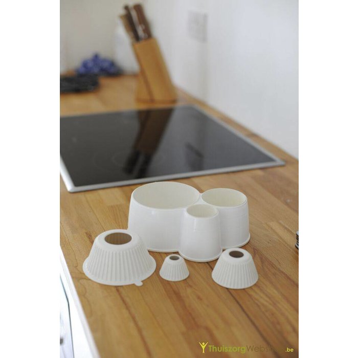 Jar opener set for 3 sizes, incl. bottle and jar openers