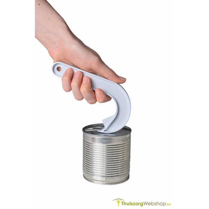 Ouvre-boîte Et Pots Byfri - Forme En J, Anneau-pull, Poignée Antidérapante - Pour Boîtes Et Bocaux