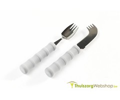 Lightweight cutlery for one-handed use