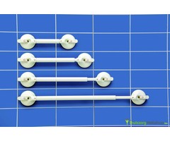 Extendable wall bracket on suction cup