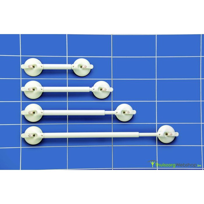 Extendable wall bracket on suction cup
