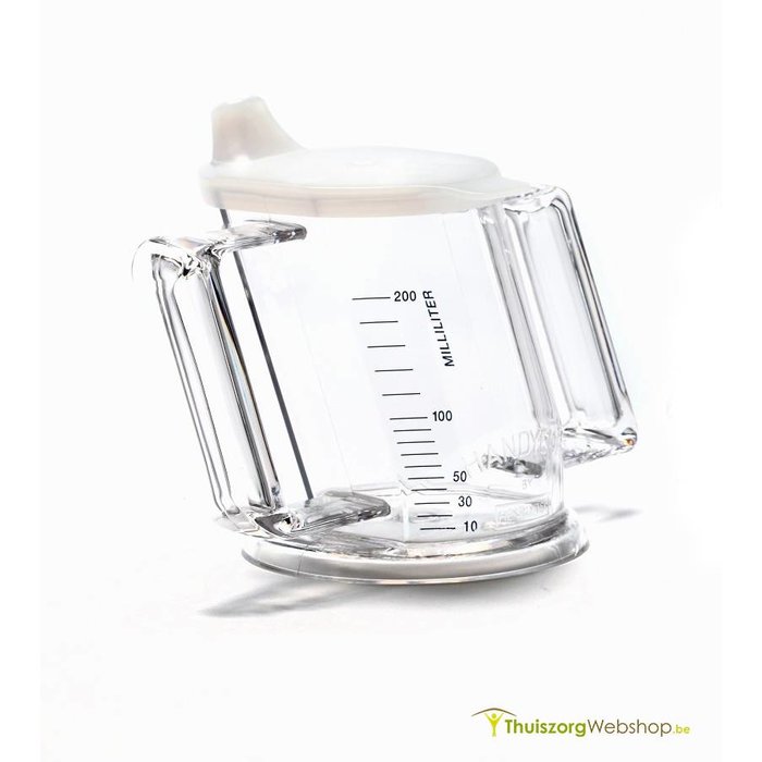 Handycup® slanted cup with 2 drinking spouts