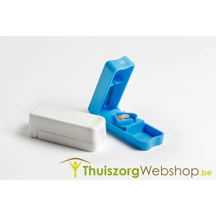 Pillensplijter compact (wit of blauw)