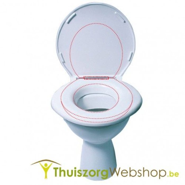 Toilet seat for obese persons