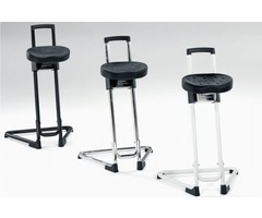 Standing aid with rotating anti-slip seat