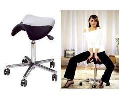 Work / triple chair with saddle shape Swippo