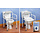 Toilet frame with Uniframe backrest, foldable