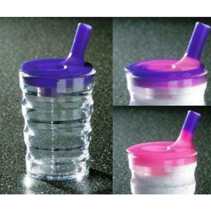 Shivering cup with temperature indication