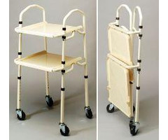 Foldable Trolley with 2 trays