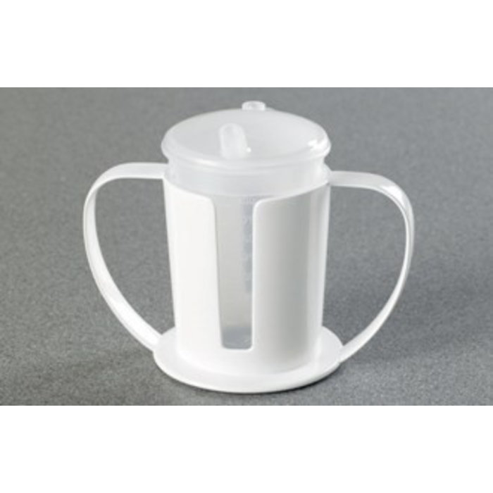 Cup holder with 2 cups and 2 spouts