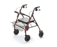 Déambulateur à 4 roues pour personnes plus lourdes, pliable XXL