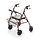 Rollator with 4 wheels for heavier people, foldable XXL