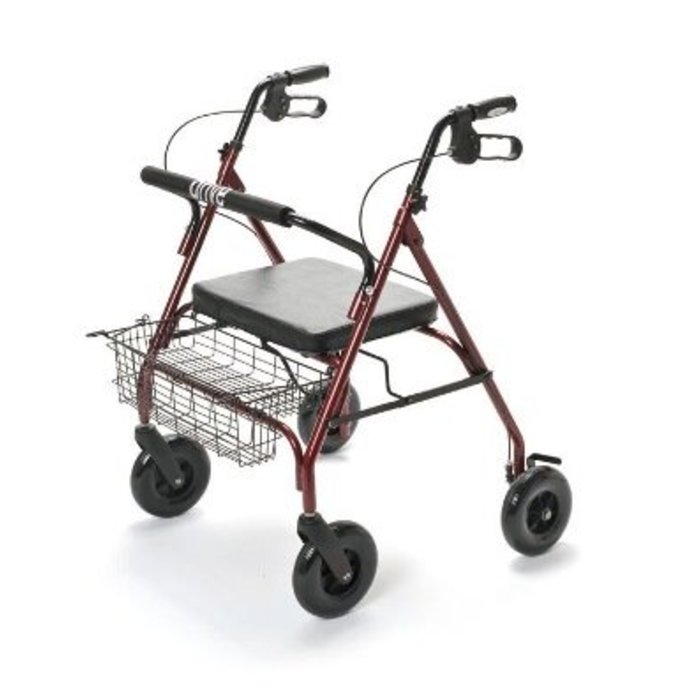 Rollator with 4 wheels for heavier persons, foldable XXL