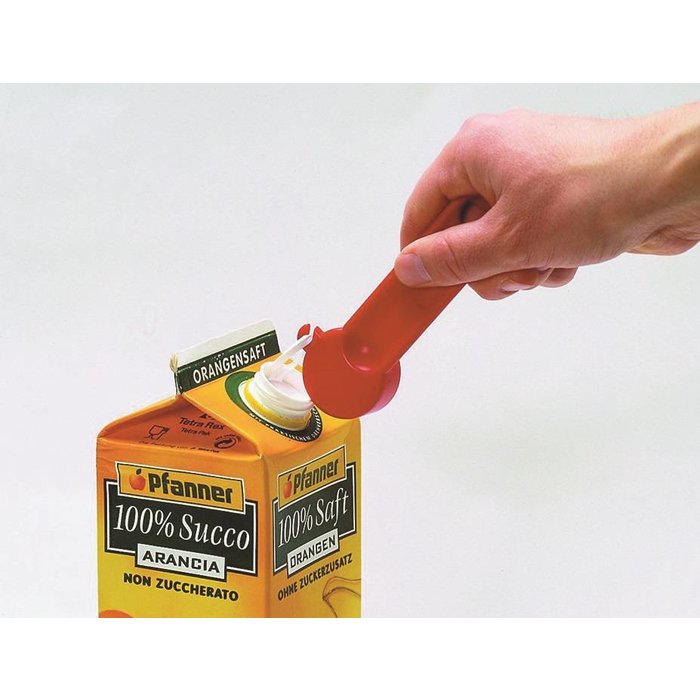 Opener for brig packs with screw cap