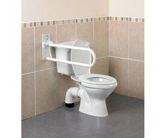 Barre d'appui pour WC rabattable