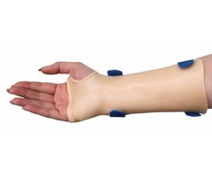 Pre-cut thumb hole polsspalk
