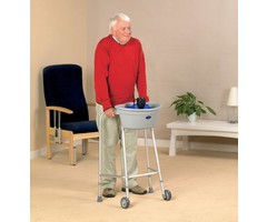 Plastic transport basket for walking frame