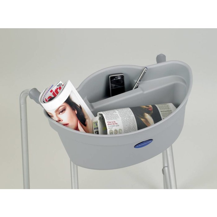 Plastic transport basket for walking frame