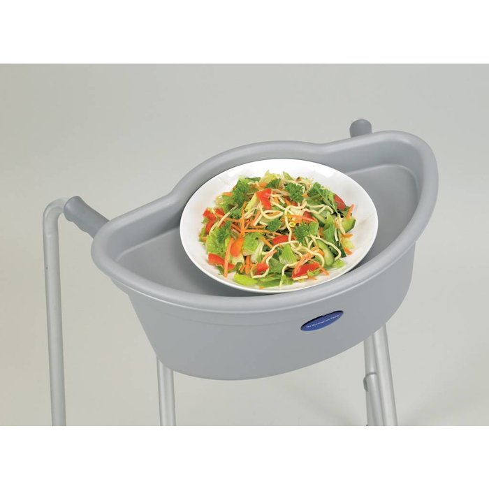 Plastic transport basket for walking frame