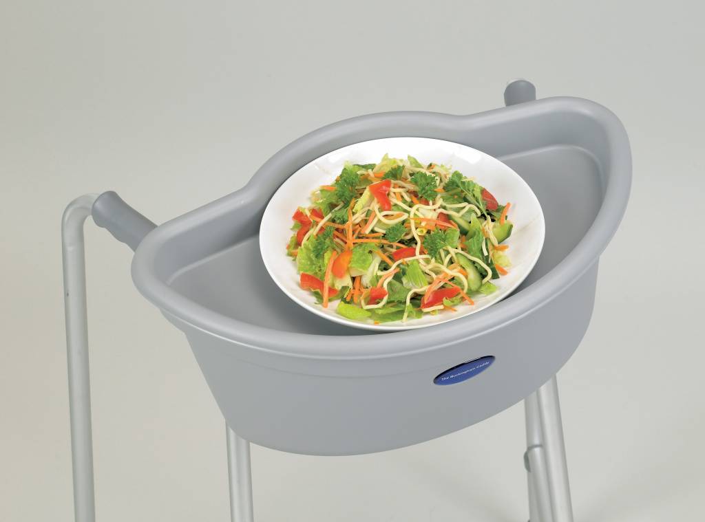 Transport basket in plastic for walking frame Homecare Belgium