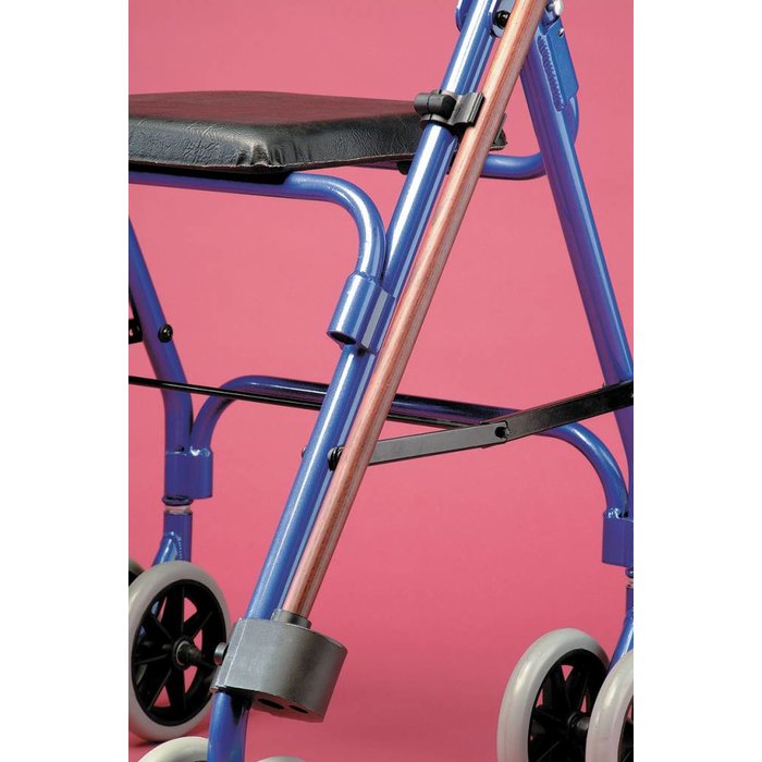 Walking stick holder for wheelchair or walking aid
