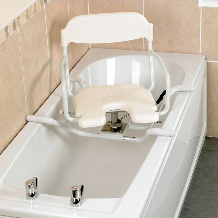Siège de bain rotatif avec évidement