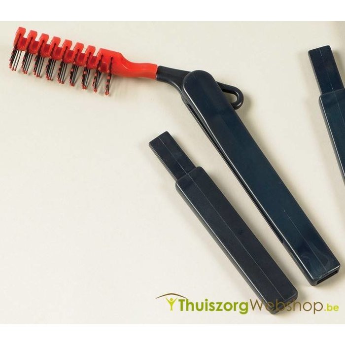 Extended hair comb, foldable