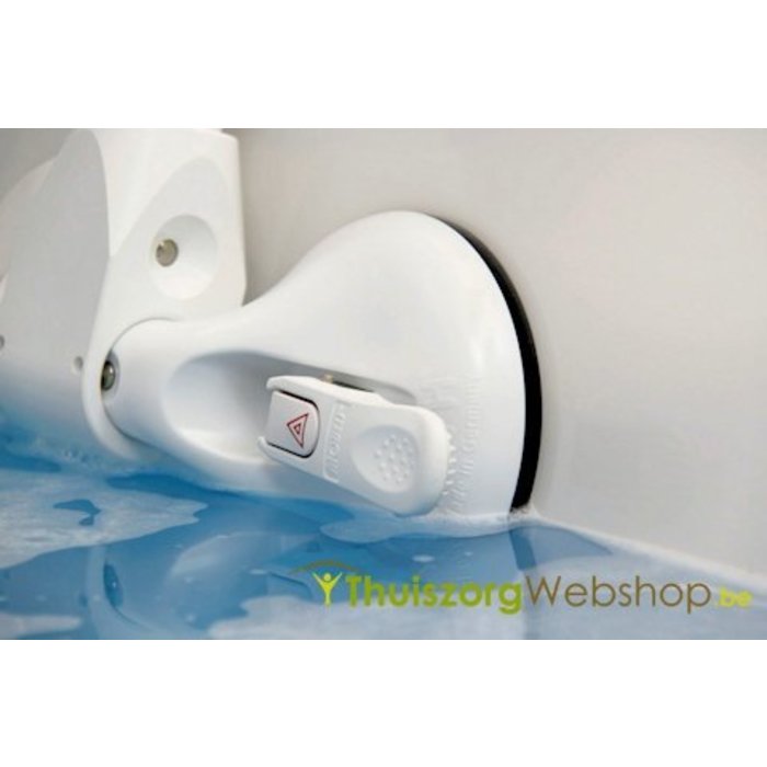 Bath rail on 4 suction cups