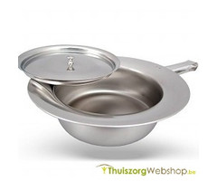 Bedpan in inox met deksel