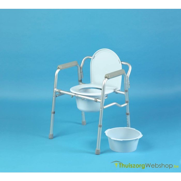 Opvouwbare toiletstoel/toiletkader met zitting