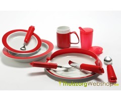 Red Eating Aid Set for Alzheimer's Patient