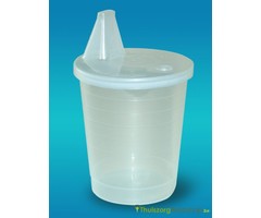 Reusable cup with spout