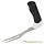 Meat fork with ergonomic handle