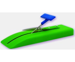 Table scissors on a plastic base