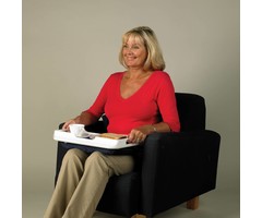 Non-slip tray with bean bag cushion at the bottom