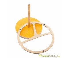 Throwing game with wooden ring