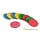 Rubber throwing discs - Set of 9 pieces