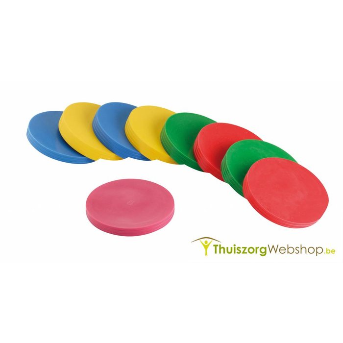 Rubber throwing discs - Set of 9 pieces