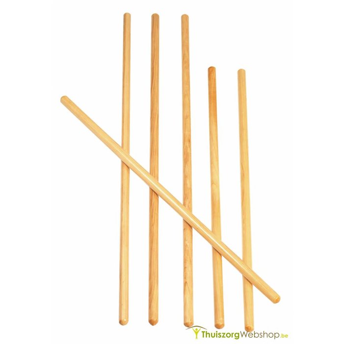 Bâton de gymnastique en bois (2 longueurs)