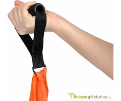 Soft handles for therapy band and tubing
